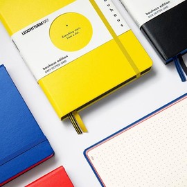LEUCHTTURM1917 Bauhaus Edition 359620 Notebook Medium (A5), Hardcover, 251 Number Pages, Lemon, Dotted
