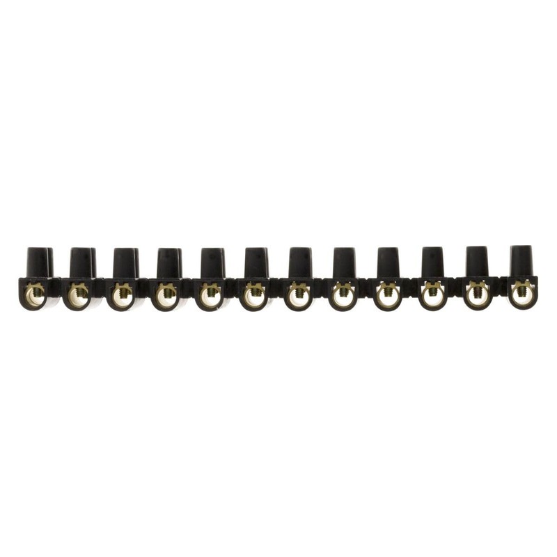 12 pin bars 25 mm² black Zenitech