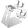 Soporte ajustable para teléfono celular, OMOTON de aluminio para escritorio