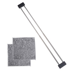 Yallmie Dishcloth Drying Rack Sink with 2 Rags, Dish Rag Holder for Sink Stretchable Dish Cloth Holder for Kitchen, Stainless Dish Drying Rack Over The Sink, Kitchen Sink Accessories for Drying