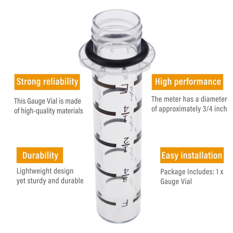 xyocx 10159 Replacement Gauge Vial & Gasket Scully Gauge Crystal
