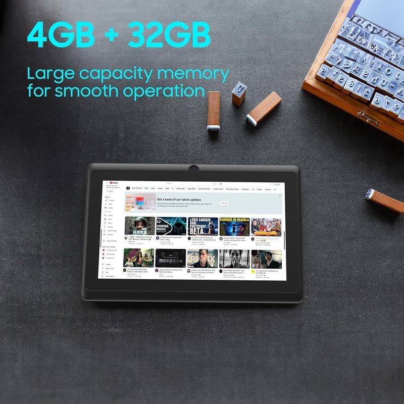 COOPERS Android Tablet 10 inch, 4GB RAM+32GB ROM Computer Tablets