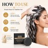Gray Hair Reverse Bar Black Soap for Beard & Hair