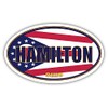 3 Pack 2x3 inches | Hamilton City Ohio State Flag