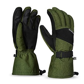 ZIONOR Ski Gloves Touch Screen Skiing Gloves Waterproof for Cold Weather Snow Sports Men Women Black (Medium)