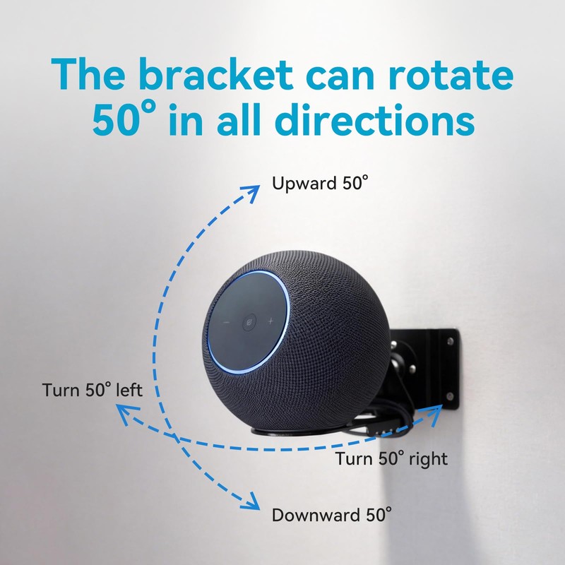 shinar Metal Wall Mount Holder Bracket for Echo Studio 2025