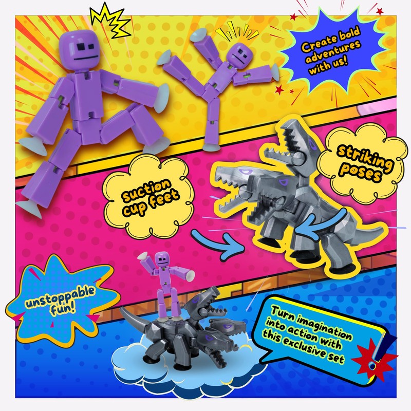 Zing StikBot & Mega Monster Stop-Motion Animation Pack – Exclusive