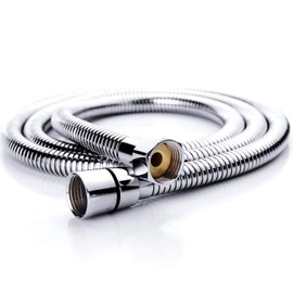 SR SUN RISE 1.5 Meters/59 Inches/4.3 Ft. Flexible 304 Stainless Steel Replacement Shower Hose Extra Long with Brass Fittings. Explosion-Proof. Chrome