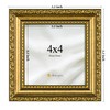 eletecpro 4x4 Picture Frames Set of 4, Ornate Frames with