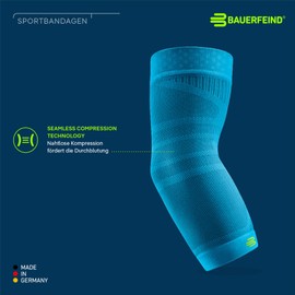 BAUERFEIND Elbow Sleeve "Sports Compression Elbow Support", 1 Unisex Elbow Bandage with Compression, for Basketball, Athletics and for Ball and Impact Sports, Can be Worn Right and Left