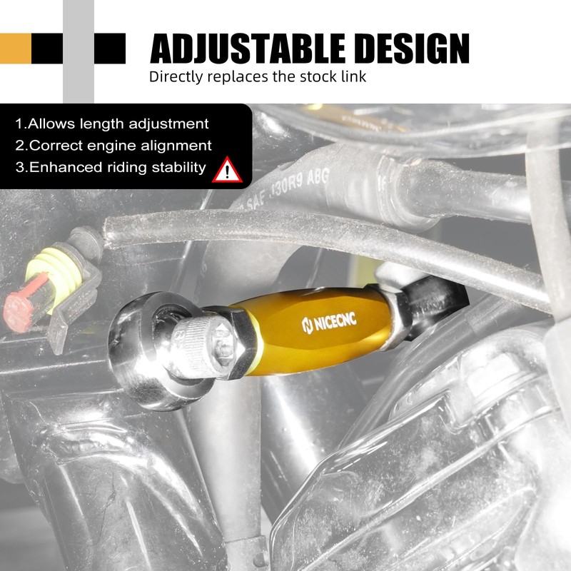 NICECNC Gold Front Engine Mount Stabilizer Link Aluminum Compatible with