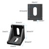 FOCMKEAS 8Pcs 4040 Series Inside Corner Bracket Gusset, 40mm x