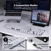 TK950 Wireless Typewriter Keyboard and Mouse Combo,104 Keys Retro Typewriter