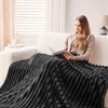 NEWCOSPLAY Super Soft Throw Blanket Grey Premium Silky Flannel Fleece
