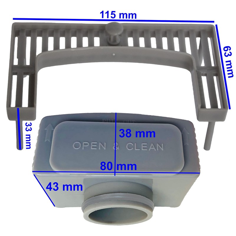 AQUA HEATING Siphon Control Opening Double Wing Seal for Linear