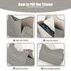 Leather Tissue Box Rectangular Cosmetic Tissues Box V-Port Shaped Napkin