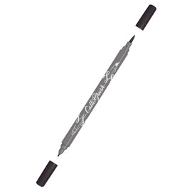 Online 19052/6 – Calli. Brush, Double Tip Pen with Kall Calligraphy Nibs and Brush, Black