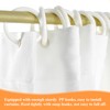 Gtouse Privacy Curtains for Room Divider, Metal Support Wall Mounted