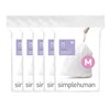simplehuman Code M 100 Count, Dispenser Pack Custom Fit Liners,