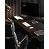 YSAGi Genuine Leather Desk Mat, 35.4"X17" Office Desk Pad, Thick
