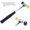 Soft Hammer Dent Hammer Double Head Rubber Hammer for Guitar