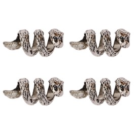 VGOL 4pcs Beard Beads for Men Beard Rings Norse Hair Tube Beads Dreadlocks Beads Braid Accessories for Hair Braiding DIY Jewelry Bracelet Pendant Necklace