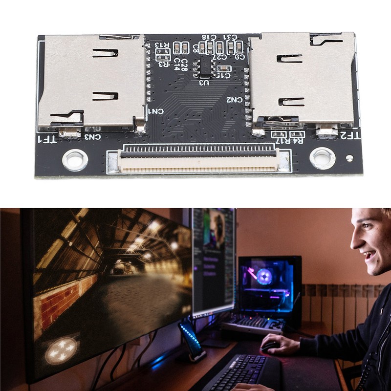 PCB Dual Micro Storage Card to CE ZIF SSD Adapter