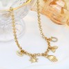 BONJOULRY Charm Necklace for Women Gold Cowboy Cowgirl Horseshoe Hand
