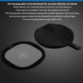 Yunseity Tarjeta de Balance de Blancos Gris, 12x12''/30x30cm Tarjeta de Referencia de Balance de Blancos de Doble Cara 18% Gris, Tablero de Enfoque de Cámara Plegable con Bolsa de