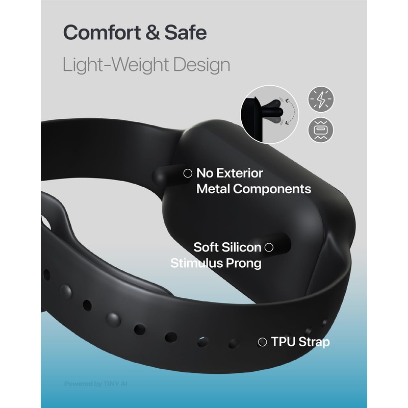 AI Dog Bark Collar Shock Vibration Beep: High Sensitive Barking