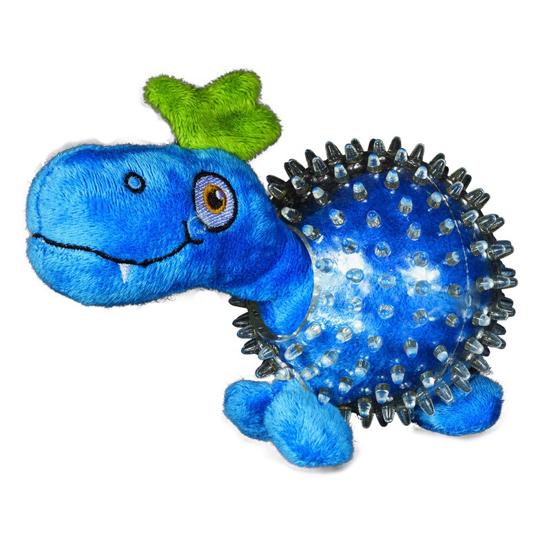 Dino in Clear Spiky Ball