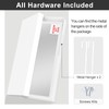 MIRUO Over The Door Mirror Full Length with Hanging Brackets,