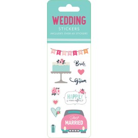 Wedding Sticker Set (6 Different Sheets of Stickers!), 2 1/2 x 7 1/8