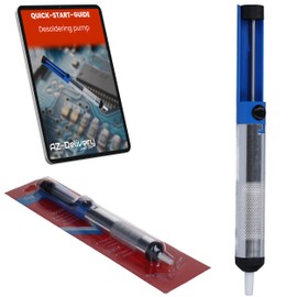 AZDelivery Desoldering Pump Soldering Pump Soldering Pump - Solder Remover for Electronics & Circuit Boards - Manual Vacuum Desoldering Tool with Heat Resistant Nozzle - Soldering Accessories for