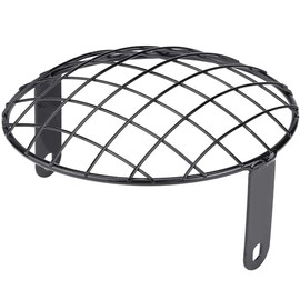 ANCLLO 5.75 inch Motorcycle Headlights Grill Cover, Lamp Mask Protector Guard for Cafe Racer, Mental Wire Mesh Side Mount Universal Vintage Classic