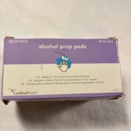 Cardinal Health 100 Cardinal Health MW-APM Alcohol Prep Pads~ Medium Lot Of 5 Expired