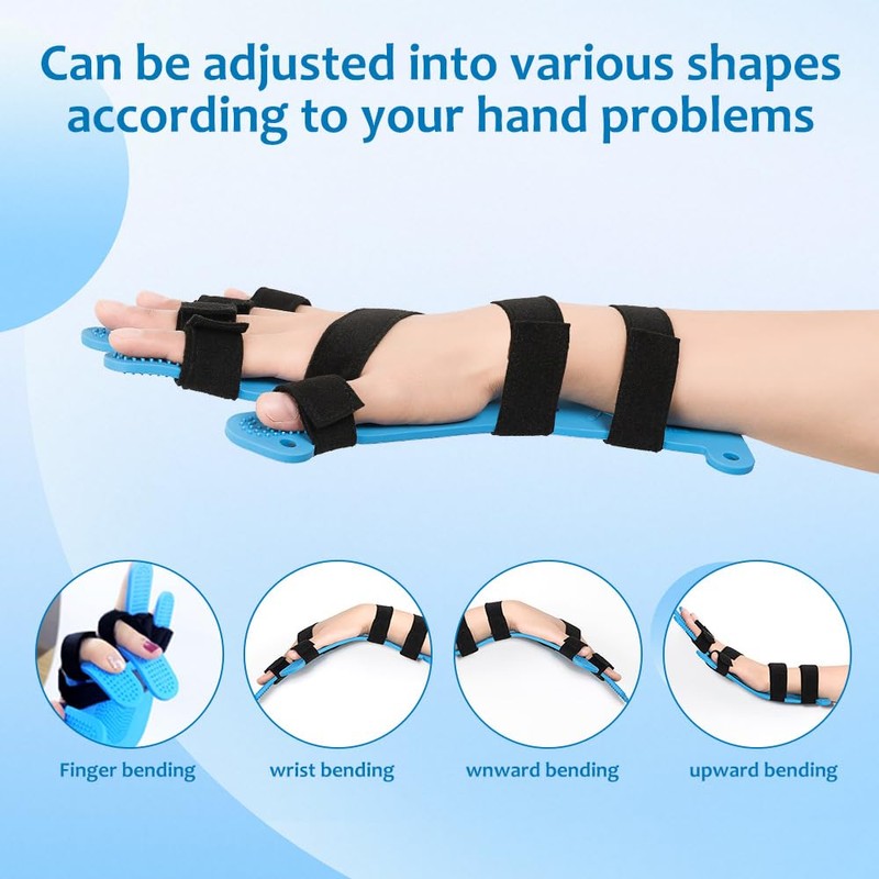 Resting Hand Splint for Stroke Support – Adjustable Finger Separator