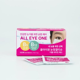 Cotton Day All-I-One Eye Cleaning Tissue Double Vitamin S Eyelid Cleanser Meibomian Gland Eye Oil Gland Cleaning, 100 Pieces, 90g / 코튼데이 올아이원 눈청결티슈 더블비타민 에스 눈꺼풀세정제 마이봄샘 눈기름샘청소, 100개, 90g