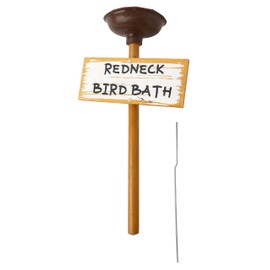 Redneck Toilet Plunger Bird Feeder Bird Bath