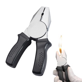 Torch Lighter, Creative Pliers Ax Hammer Design Butane Lighter, Windproof Butane Gas Lighter, Cool Adjustable Soft Flame Lighter, Refillable Butane Lighter for Outdoor Indoor(Pliers)