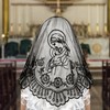 VELUTHERINE Chapel Veils Catholic Mass Mantilla Veil - Black Veil