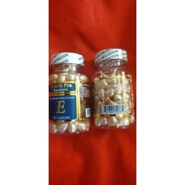 health pro 2 PACK ULTRA MOISRURIZING COMPLEX VITAMIN E SKIN OIL SQUALANE 90 CAPSULES EACH
