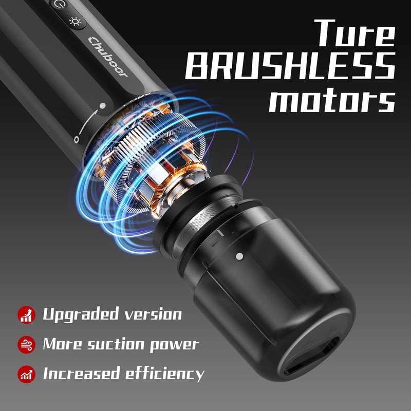 Chuboor 13000PA Powerful Car Vacuum Cleaner High Power Cordless Rechargeable,