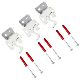 Jones Interiors x 3 Roman Blind Top Or Face fixing Brackets White. Compatible With Blinds 2Go & Hillarys.