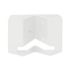 Oktaplex lighting Corner Wall Bracket White | Suitable for Outside