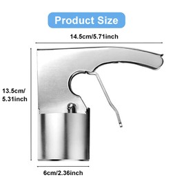 Reicyfang Old Time Ice Cream Scooper, Easy Release Trigger Ice Cream Sandwich Scoop for Big Volumes, Cylindrical Ice Cream Scoop, Big Volume Scoop, Old Fashion Style Scoop Nostalgic Scoop