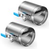 Threlaco 2 Pcs 6" HVAC Duct Manual Volume Backdraft Damper