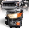 VLINCAR Halogen Headlight Assembly Compatible with Chevy Silverado 1500 2022