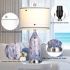 Coastal Lamps with USB A+C Ports & LED Night Light,