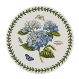 Portmeirion Botanic Garden 8" Trivet | Hydrangea Motif | Porcelain | Dishwasher safe, Microwave safe, Freezer safe | Ideal for Home Gatherings and Intimate Parties